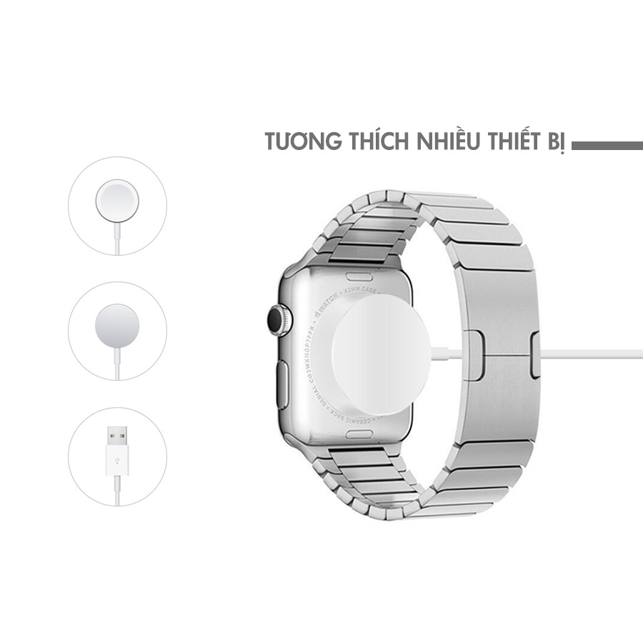 Dây Sạc Đồng Hồ Apple Watch, Cáp Sạc Apple Watch CHÍNH HÃNG Cổng USB - HÀNG ZIN BÓC MÁY, Bảo Hành 12 Tháng