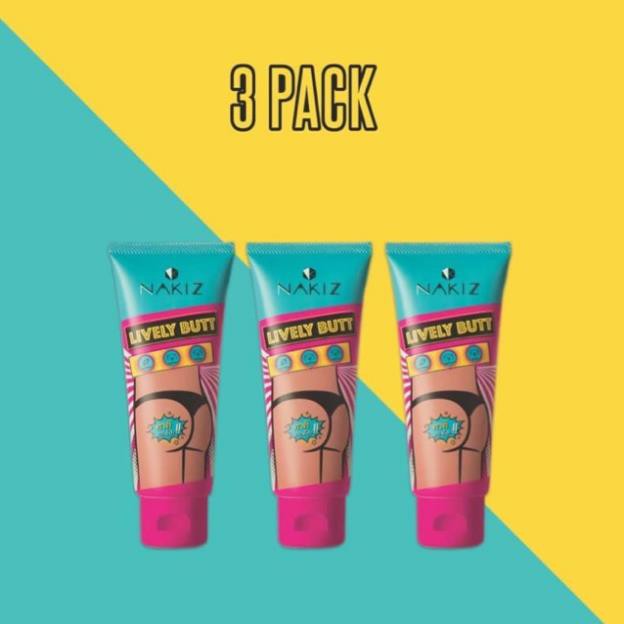 3 TUÝP NAKIZ LIVELY BUTT 〡 Kem thoa thâm Mông, Bẹn, Nách, Lưng, Nhũ hoa, Đầu gối, Cùi chỏ.... Thái Lan