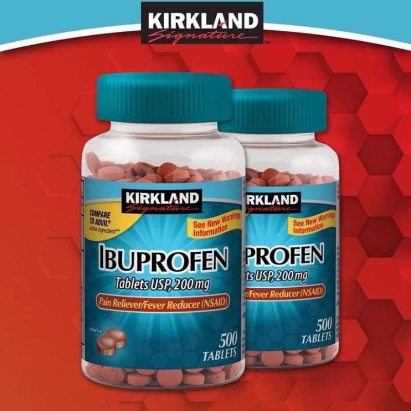 Ibuprofen Tablets 200mg Kirkland 500 viên của Mỹ