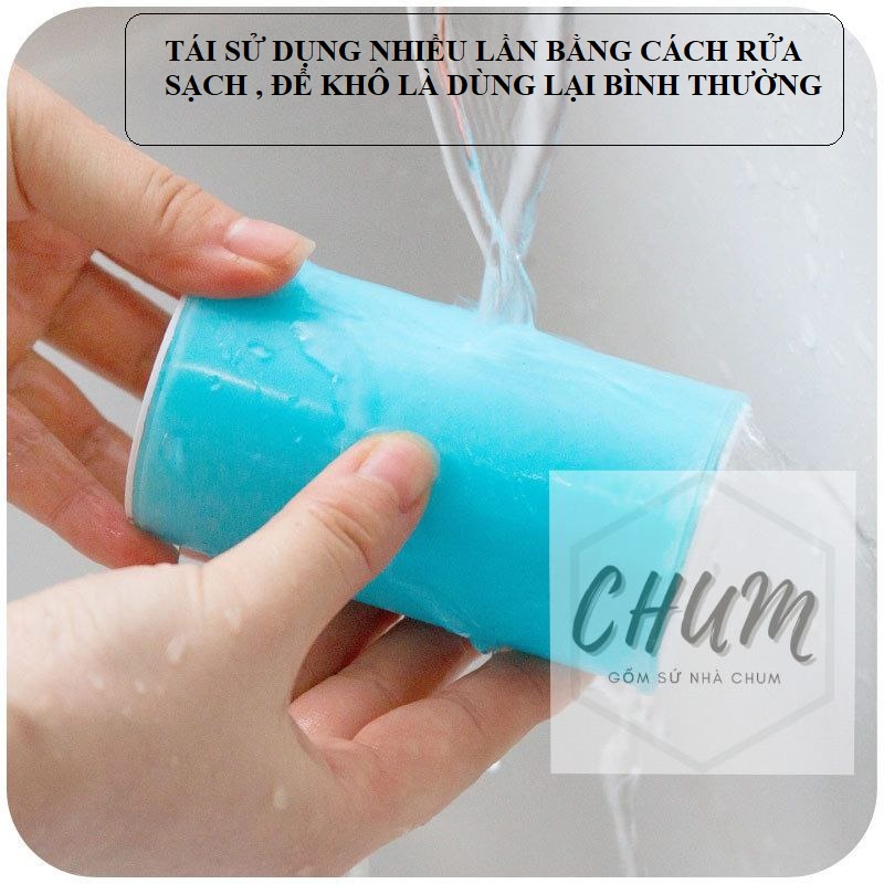 Cây lăn bụi , lông chó mèo , vệ sinh quần áo gel silicon tái sử dụng nhiều lần chumdecor HL01