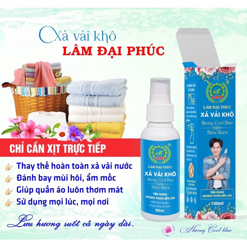 Xả vải khô Hương Cool blue - Hương thơm mát