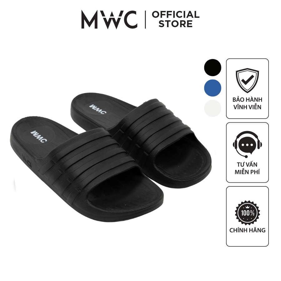 Dép MWC 7663 - Dép Nam Quai Ngang 3 Sọc - Dép Nam Cao Su Quai Ngang Giá Tốt