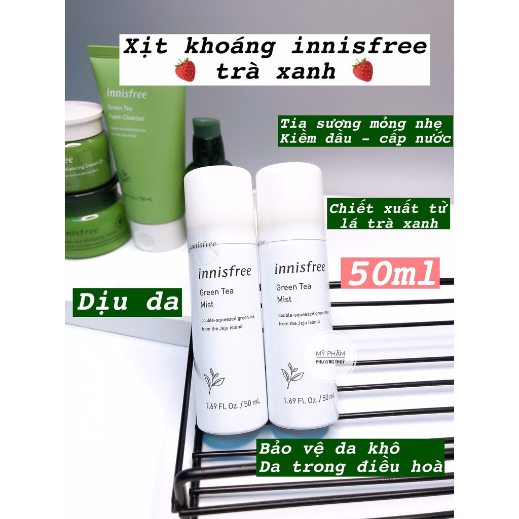 [AUTH] Xịt khoáng INNISFREE TRÀ XANH