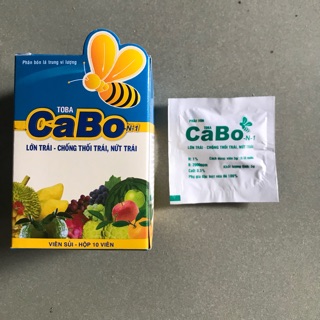 Combo 10 viên Phân bón lá trung vi lượng CaBo N1 ToBa viên