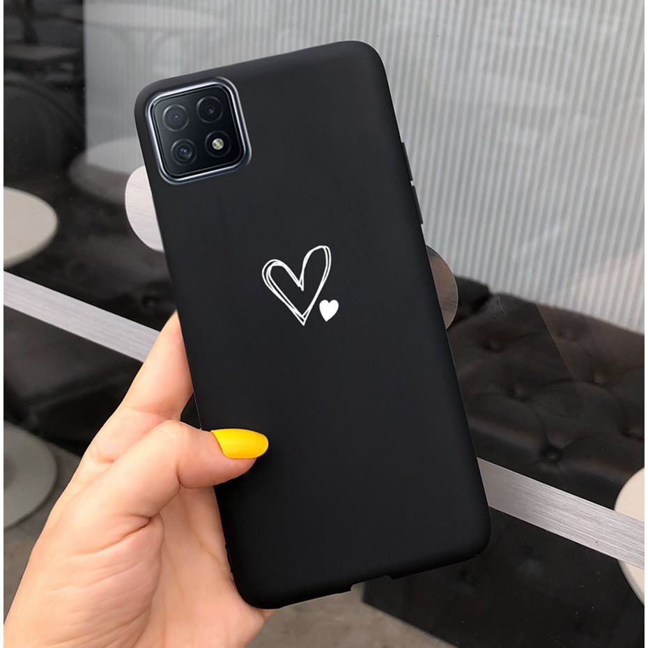 Ốp điện thoại mềm hình trái tim dành cho Oppo A72 A73 A53 5g A59 F1S A72 5g A735G A53 5g