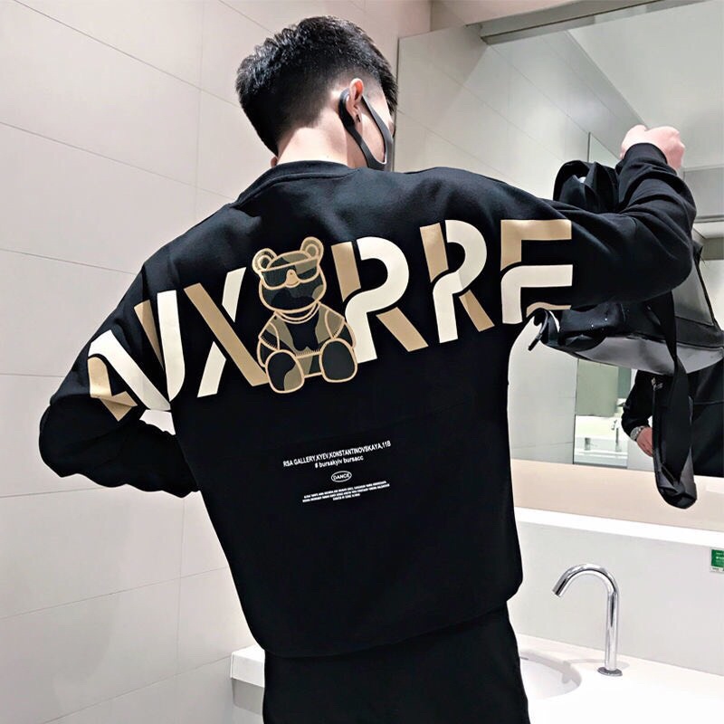 Áo nỉ nam thu đông dài tay gấu thêu chất nỉ thể thao nam cao cấp phong cách unisex trẻ trung năng động | BigBuy360 - bigbuy360.vn