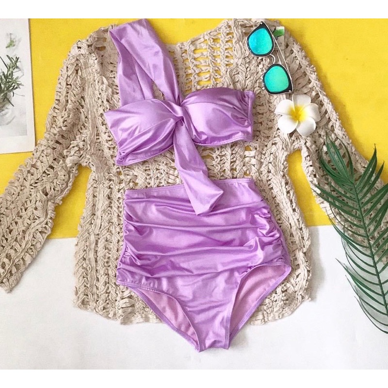 Bikini cạp cao lệch vai