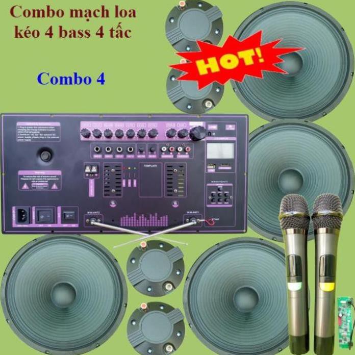 Mạch loa kéo Reverb chống hú bass đôi 40 2 cặp