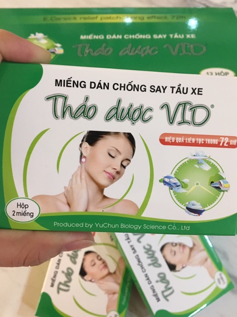 (Nhà thuốc Đức Hiền) Miếng dán thảo dược chống say tàu xe Vio (Rẻ nhất ở đây)