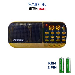 Loa nghe nhạc Craven CR-836S có khe cắm thẻ nhớ và cổng usb