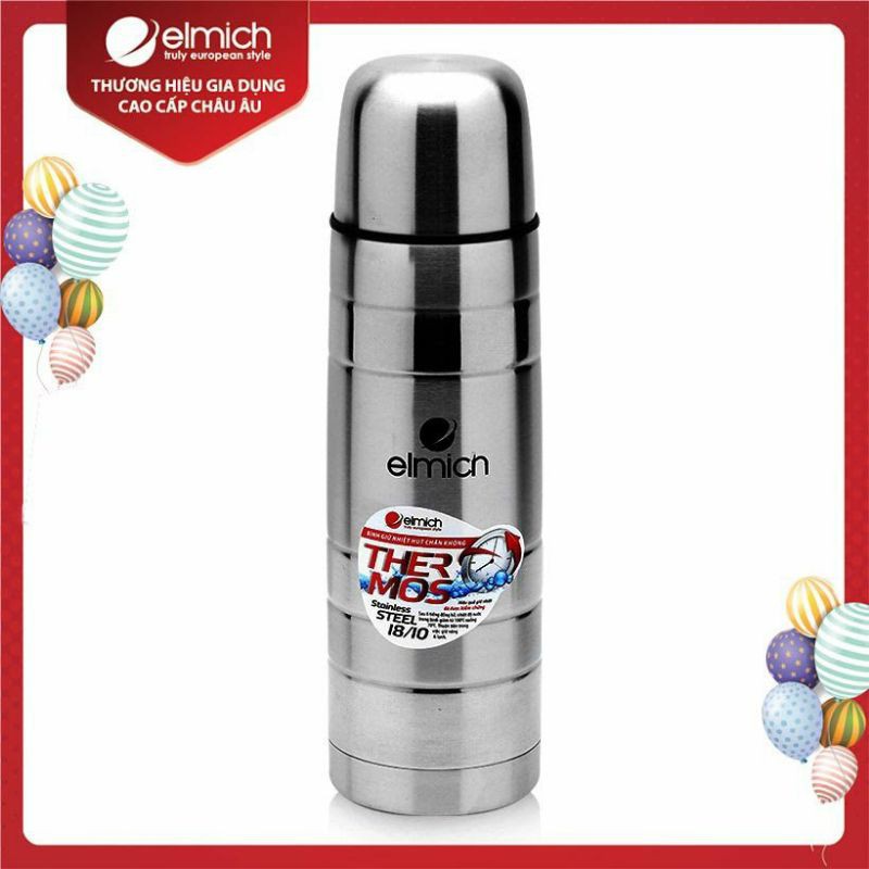 Bình giữ nhiệt nóng lạnh ELMICH INOX 304 🍄 FREE SHIP 🍄 Phích giữ nhiệt Inox 304 Elmich 500ml 1000ml