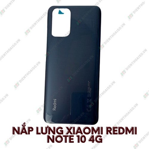 Nắp lưng xiaomi redmi note 10 4g màu xanh, đen, trắng