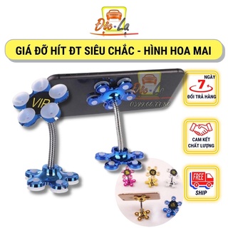 Đế hít điện thoại hình bông hoa 2 đầu siêu chắc