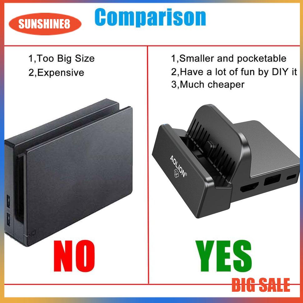 【SUN】DIY Replacement Dock Case For Switch Docking Station Modified Material