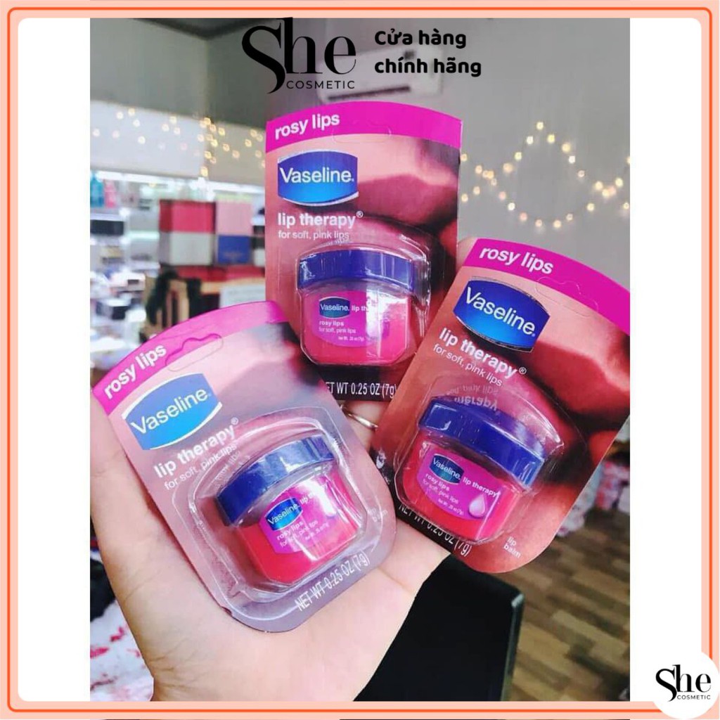 [FREESHIP] Son Dưỡng Môi Vaselin sáp mềm mịn hồng môi 7g - sẵn hàng