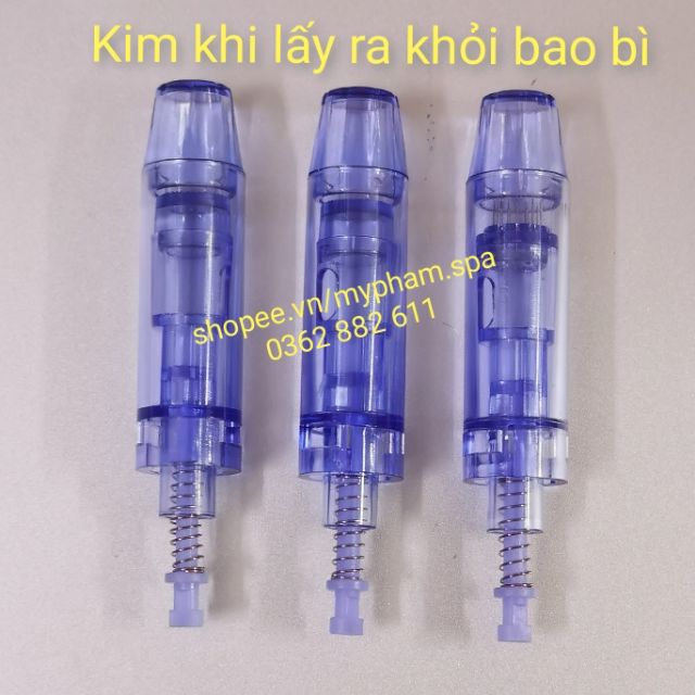 Đầu Kim Nano/12/36 (Hàng Loại 1 - Trục Nhựa Đục, Lò Xo Dài)