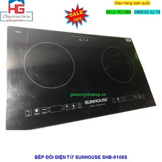 Bếp Đôi Điện Từ Sunhouse SHB9108-S