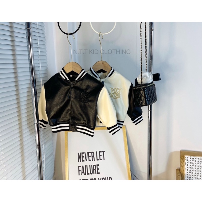 Áo khoác da cao cấp cho bé yêu