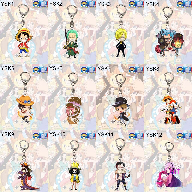 Móc Khóa Hình Nhân Vật ONE PIECE Đáng Yêu