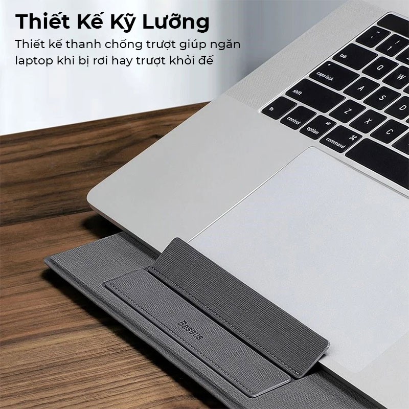 Giá Đỡ Macbook Baseus Ultra High Folding Laptop Stand Xếp Gọn Đa Dung Thay Đổi Nhiều Góc Độ, Hỗ Trợ Làm Việc Đứng