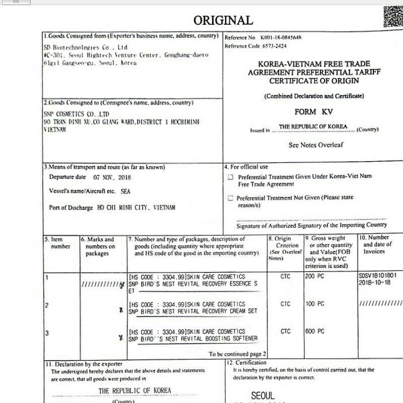 Kem dưỡng trắng tinh chất tổ yến SNP