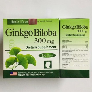 Ginkgo Biloba Hoạt huyết dưỡng não, tăng cường lưu thông máu hộp 100 viên