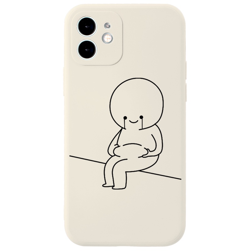 Ốp lưng GUMAN mềm viền vuông cặp đôi dễ thương đẹp cho iPhone 13 12 11 Pro Max SE 2020 X XR XS ip 8 7 6 6S Plus kute B8 | BigBuy360 - bigbuy360.vn