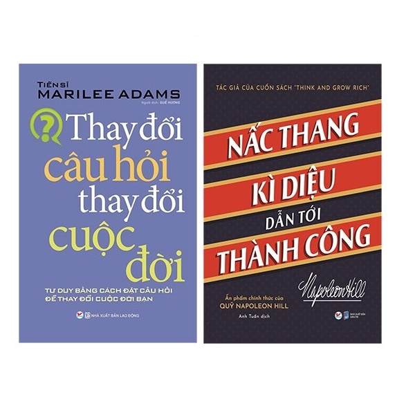 Sách - Combo  Thay Đổi Câu Hỏi Thay Đổi Cuộc Đời + Nấc Thang Kì Diệu Dẫn Đến Thành Công (Bộ 2 Cuốn)