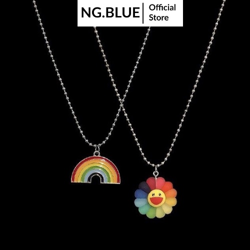 Vòng cổ mặt cười hoa cúc cho nam và nữ, dây chuyền mặt cười hoa cúc cho nam và nữ (VC27).