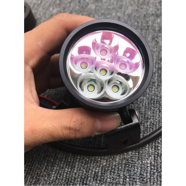 Đèn led trợ sáng L6 kính tím.Hàng cao cấp siêu sáng