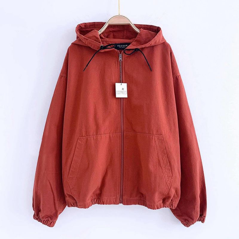 (FREESHIP) ❤ ÁO KHOÁC KAKI 1 LỚP THE BASIC KIỂU HOODIE | BigBuy360 - bigbuy360.vn