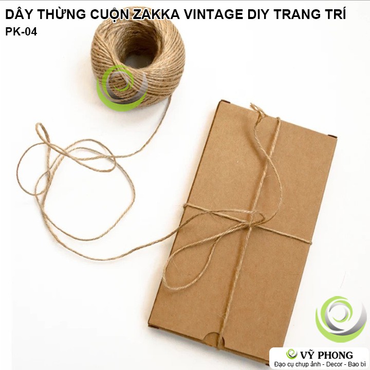 DÂY THỪNG CUỘN ZAKKA VINTAGE DIY TRANG TRÍ ĐÓNG GÓI BAO BÌ HỘP BÁNH KẸO QUÀ TẶNG PK-04