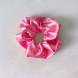 Cột tóc scrunchies vải phi bóng mềm mịn