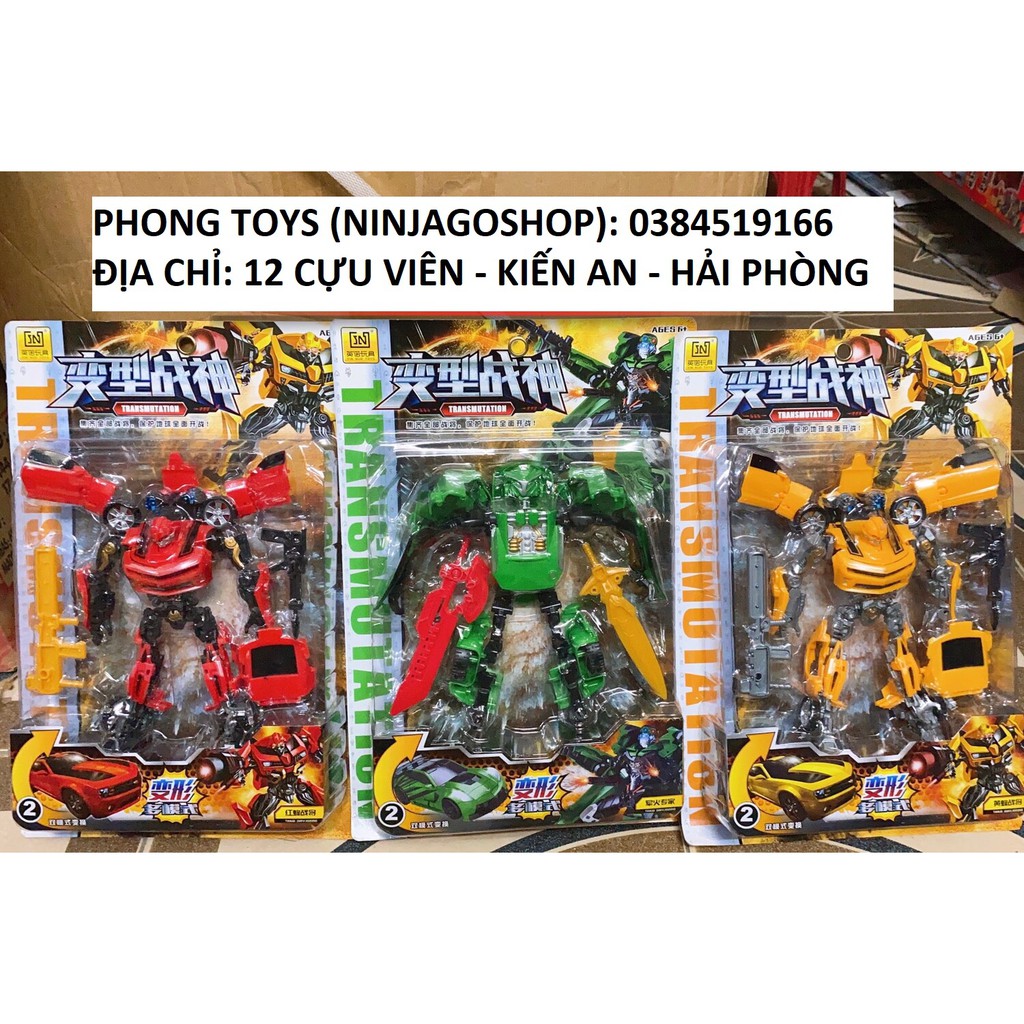 Vỉ Người Máy Transformer BumBle Bee Robot Transmutation Biến Hình ô tô cực đẹp giá rẻ (khách chat chọn mẫu)