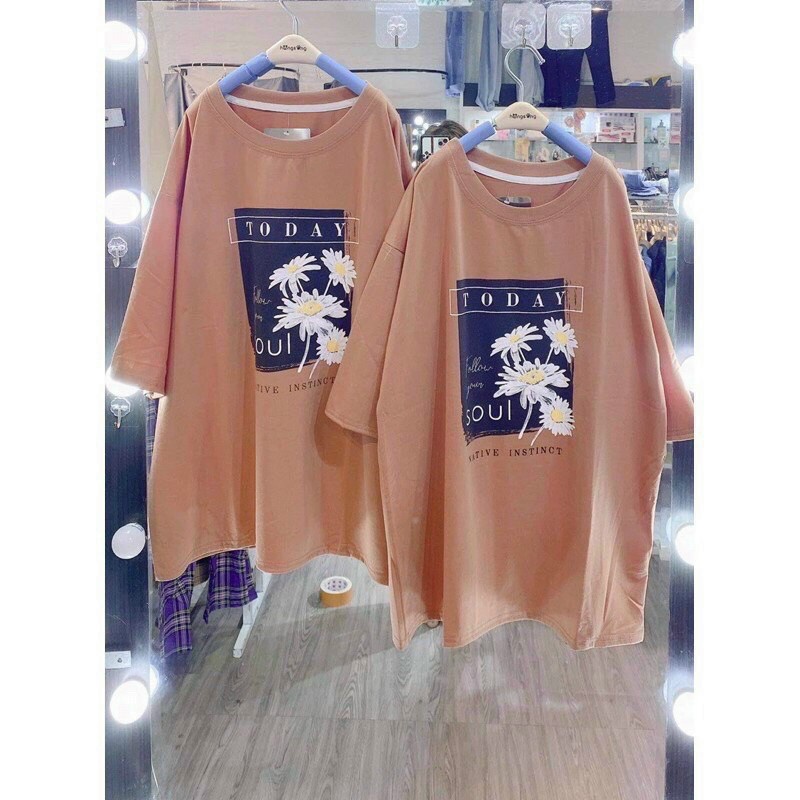 Áo thun tay lỡ form rộng unisex nam nữ in hình hoa quả mùa hè t33