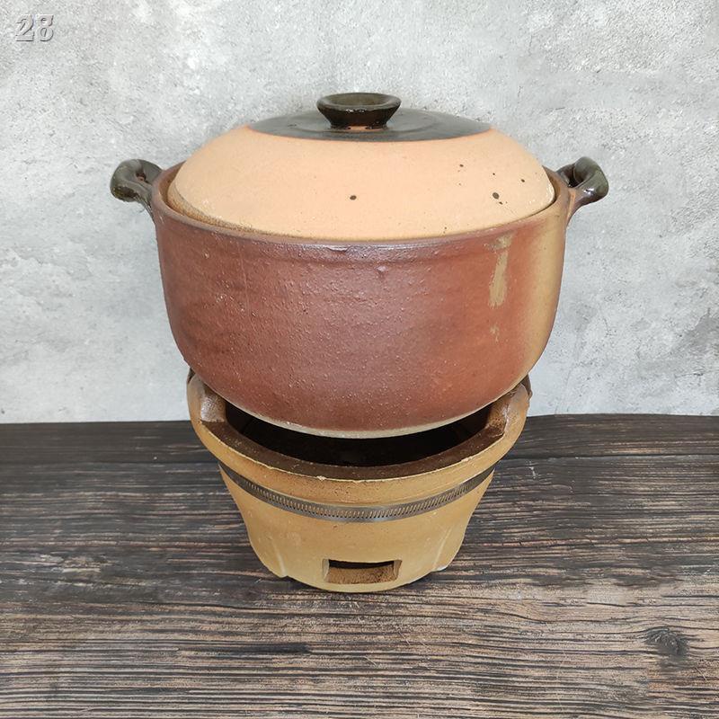 ✴┇28KNồi hầm kiểu cổ truyền thống gia đình ga lò đất sét lẩu súp cháo thịt Triều Châu