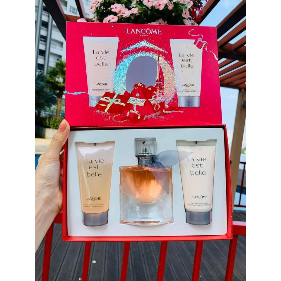 Set nước hoa Lancome La vie est belle 3 món 30ml - 50ml - lotion 50ml | Thế Giới Skin Care