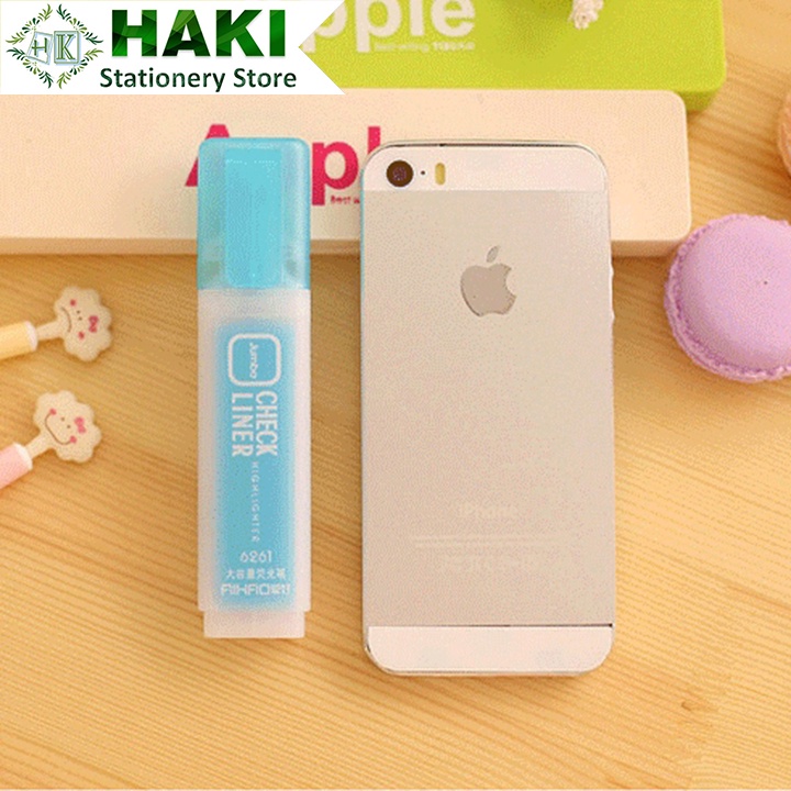 Bút đánh dấu dạ quang HAKI nhiều màu sắc tùy chọn tiện lợi dành cho học sinh B66