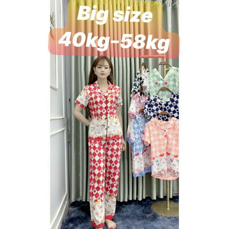 đồ bộ PIZAMA lụa Hàn BIG SIZE