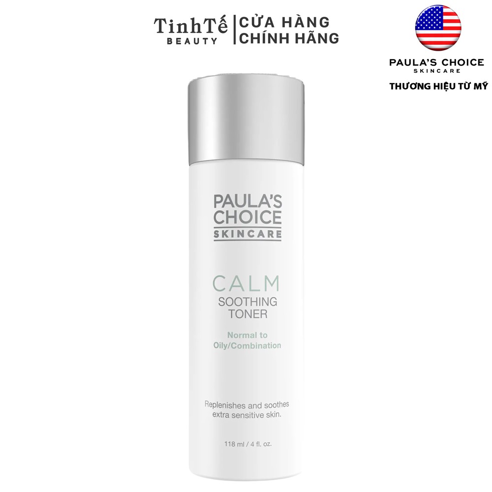 Nước hoa hồng làm dịu và phục hồi cho da dầu Paula's Choice Calm Redness Relief Toner 118ml