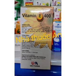 Vitamin E 400 IU hộp 100 viên