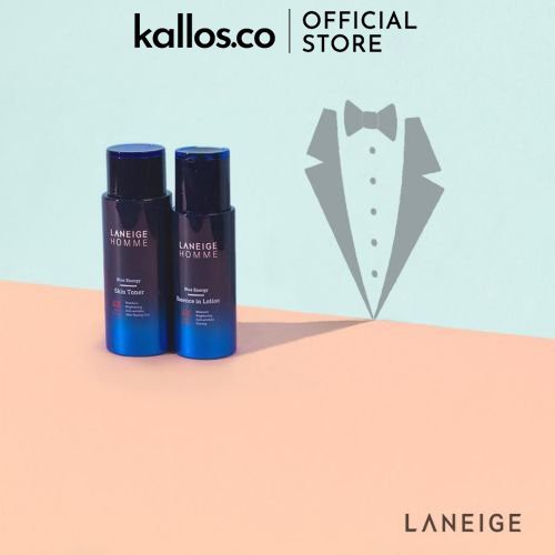 Bộ Chăm Sóc Da Nam Laneige Homme Blue Energy Skin Toner EX, Essence In Lotion EX, Duo Set - Kallos Vietnam