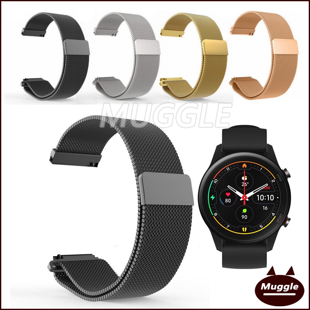 Dây đeo milan lưới kim loại thay thế cho đồng hồ thông minh Xiaomi Mi Watch Color Sports