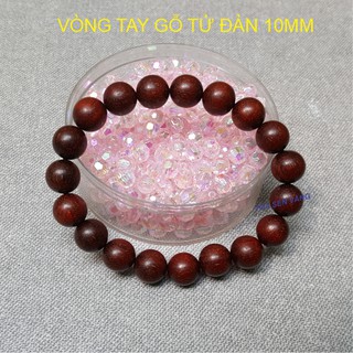 Vòng Tay Gỗ Tử Đàn Đỏ 10mm