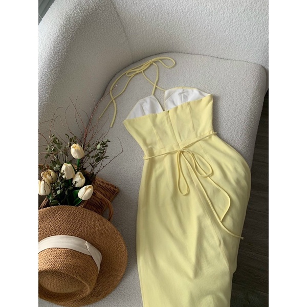 Váy maxi cut-out tôn dáng 🥦FREESHIP🥦 Váy maxi cut out cực xinh Váy có 3 màu 2 size SM