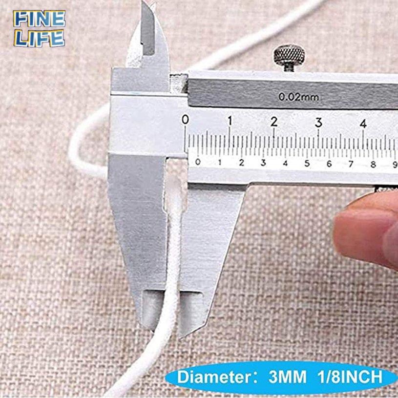 (Hàng Mới Về) Dây Co Giãn Dùng Một Lần 12.12 3mm Tự Làm Mặt Nạ Tiện Dụng