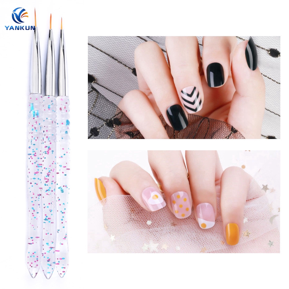[Hàng mới về] Set 3 cọ vẽ trang trí móng tay tiện dụng