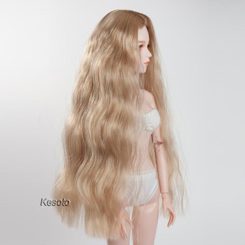 Tóc Giả Xoăn Màu Nâu Cho Búp Bê Tỉ Lệ 1 / 4