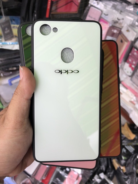 Ốp lưng Oppo F7 mặt bóng viền dẻo