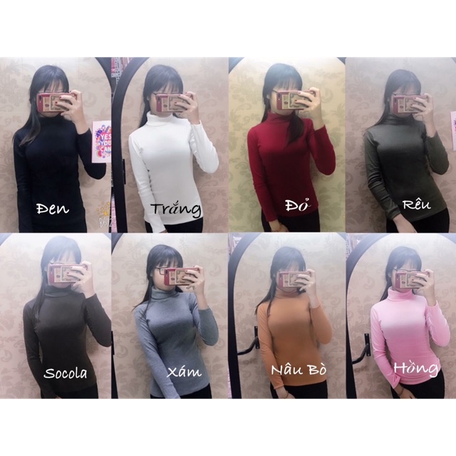 Áo len tăm cổ lọ